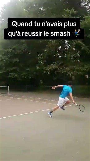 Quand tu n'avais plus qu'à réussir le smash 🤾‍♂️ #tennis #tennisplayer #tennispoint