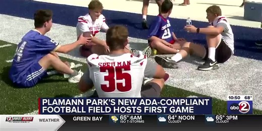 Plamann Park’s new ADA-compliant football field hosts first football game