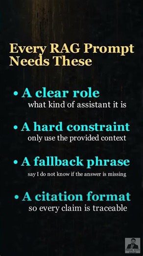 Write RAG Prompts That Actually Work #RAG #AI #Shorts