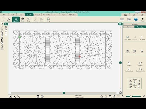 Create a Wholecloth Table Runner with Pro Stitcher Premium and Lite and your longarm quilt machine!