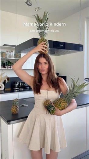 You have to try making this ice cream 🤤 #icecream #pineapple #mom