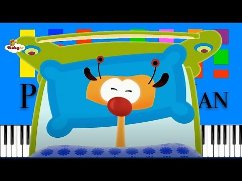 BabyTV - Evening Song Slow Medium 4K Piano Tutorial