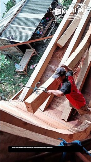Building a Giant Wooden Boat by Hand | Raw Power Meets Precision Craft.
