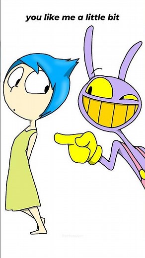Jax: HEY GIRL! You Like Me A Little Bit? (TADC / Inside Out 2/ Wednesday/ Animation Meme)#shrots