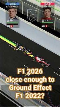 Test Bahrain Fastest F1 2026 lap vs F1 2022 Ground Effect | Close enough? #formula1