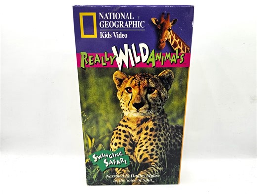 Really Wild Animals Swinging Safari VHS National Geographic Kids Video Vintage Videocassette Dudley Moore - Etsy
