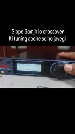 Slope kya hota hai in digital crossover #dbx #shorts #audio #audiotimewithvp #bass #dj #sound #dji