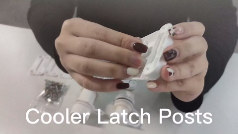 Replacement Parts Kit for Igloo Coolers - Plastic Hinges, Latches, Screws, Threaded Drain Plug and Triple-Snap Drain Plug,Compatible with Igloo Cooler