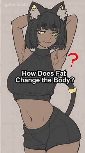 How To Draw Chubby Girls？#shorts #drawingtips #anatomy #bodyfat #momory摸摸哩
