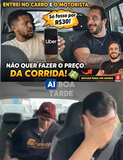 ENTROU NO UBER… E O MOTORISTA QUERIA COBRAR OUTRO VALOR! 😂#motoristadeaplicativo #uberxl