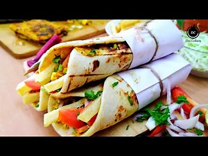 Indian Street Food Style Veg Shawarma | Veg Paneer Shawarma