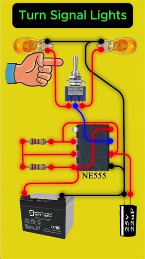 How To make Turn Signal Lights #diy #electronic #howtomake