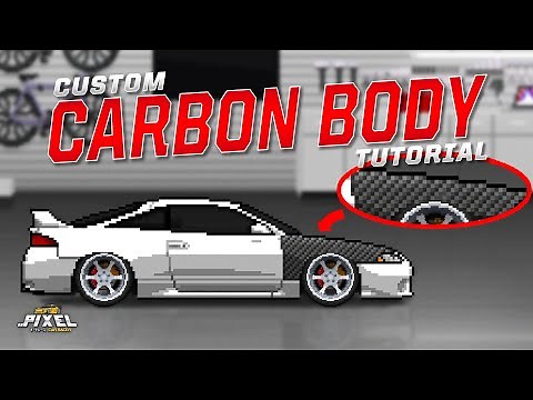 PIXEL CAR RACER - CUSTOM CARBON DECAL TUTORIAL