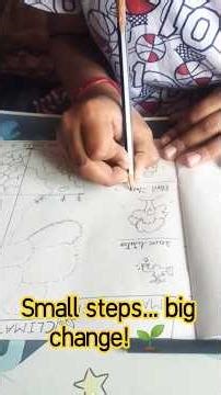 Climate Action 🌱 | Small Steps Big Change Drawing #shorts#drawing#viralshorts#youtubeshorts#easy