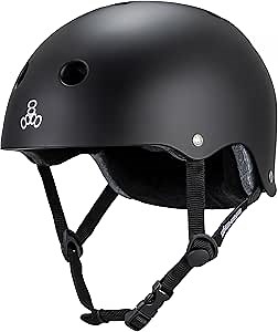 Amazon.com: Triple Eight Deep Cover Helmet - Ideal for Skateboarding, Bicycling, BMX, and Roller Skating : Sports & Outdoors