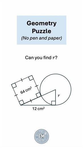 ElectricalMath | Can you solve this geometry puzzle? #math #geometry #puzzle #smart | Instagram