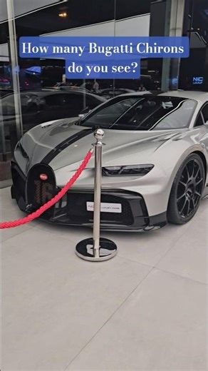 How many Bugatti Chirons do you see?