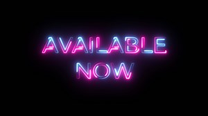neon Animated sign. Neon effect.4K motion Animation.