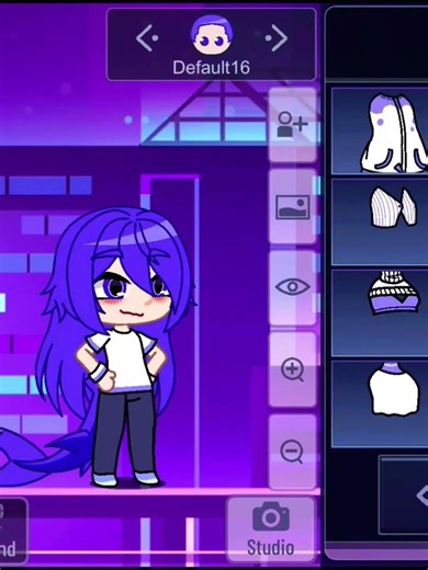 making gacha characters using colors (blue)