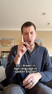 Answering your questions: Do I dream in ASL or spoken English? #asl #dreaming #bilingual | Brad Klein - CODA Comedian