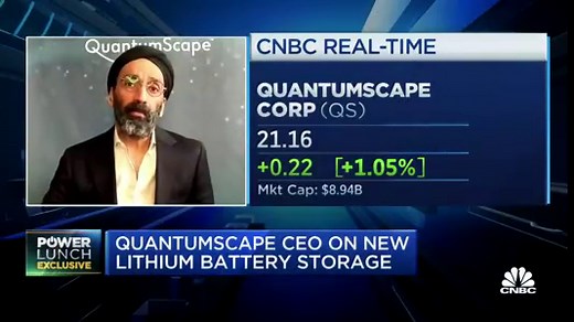 Lithium-battery maker Quantumscape announces partnership with Fluence