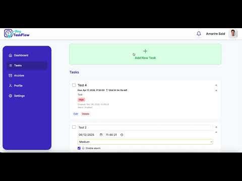 Next-Level Productivity App Built in React – TaskFlow Pro (First Release)