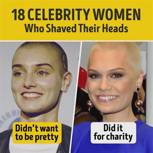 482K views · 1.4K reactions | 18 Celebrity Women Who Shaved Their Heads | Smart is the New Sexy | Facebook