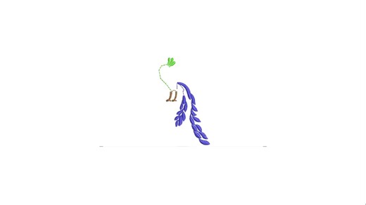 Peacock Machine Embroidery Design (2.5–7.5 Inch) – Mini Peacock Silhouette, Bird Design, Filled Stitch, Instant Download - Etsy