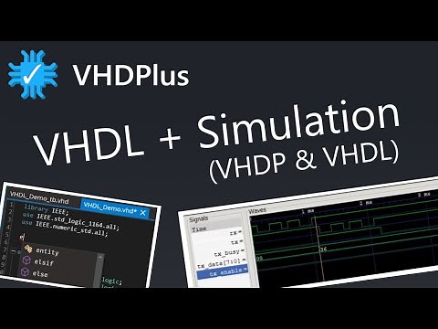 VHDL + Simulation with the VHDPlus Simulation Assistant and GHDL