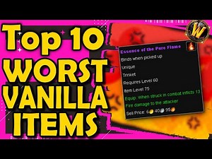 Top 10 Worst Items in Vanilla / Classic Era World of Warcraft