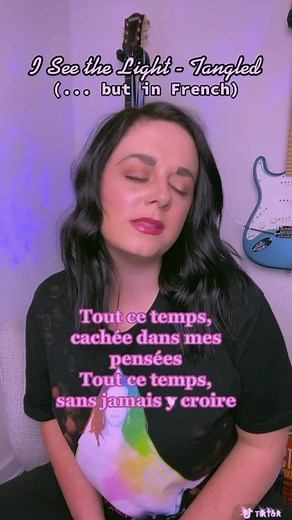 French Singing Cover of 'I See the Light' from Tangled by Rapunzel