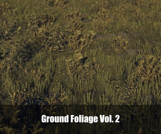 ArtStation - Ground Foliage - Vol. 2 (Unity Package included) | Game Assets