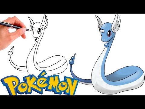 How To Draw DRAGONAIR POKEMON #148 | Generation 1