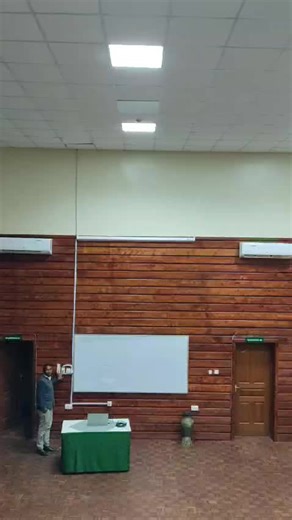 Epson W51 Projector, projector lift and electric motorized projector screen 96 by 96 installation. #projector screen #projectors #installation #auditorium. call/Whatsapp 0726849766.