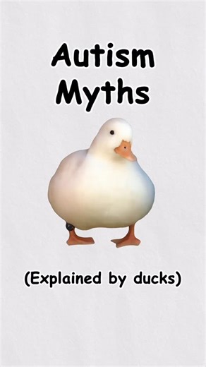 DiplomaDuck on Instagram: "Autism myths (explained by ducks)"