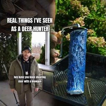 Deer hunting with blowguns