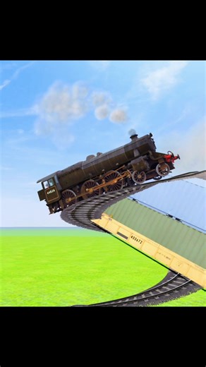 Steam Engine's Curve Track Crossing and Bumpy Crossing Indian Railways #loco #railfan #railtrack