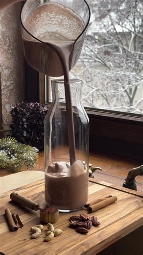 77 reactions · 15 shares | Healthy chocolate milk the teens actually asked for 癩✨ ✨ 1 cup cashews ✨ 1 cup pecans ✨ 4 cups water ✨ 3 dates ✨ 3 tbsp cacao ✨ 1 tbsp cinnamon ✨ Pinch of salt Blended in the Nama M1. No soaking, no straining, just creamy chocolate goodness in minutes. Black Friday is live! Use code JM20 for 20% off sitewide! | JuiceMadam | Facebook