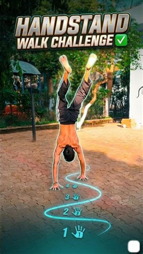 Handstand Walk Challenge ✅| #shorts #avithenics