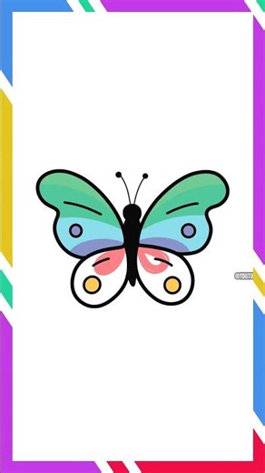 Drawing Butterfly Cartoon Easy