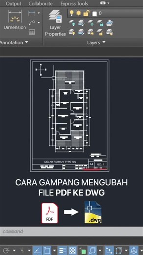 Cara Mengubah File PDF ke DWG di AutoCAD Secara Mudah