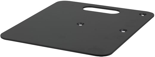 WENTEX Base Plate - Powder coated 600 x 600 mm (W x L) - 14 kg - black