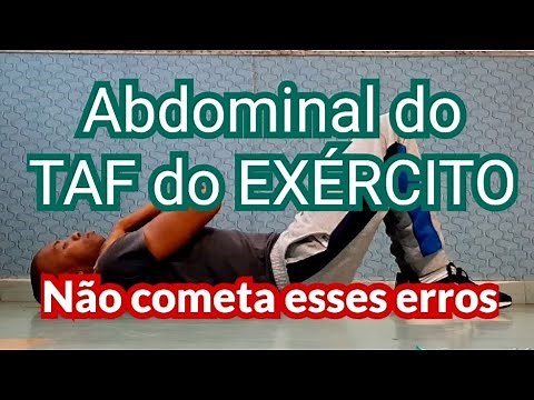 Brazilian Army Standard Abdominal Exercise | ESA | TAF | IME | ESPCEX | ESFCEX | EB | EAF
