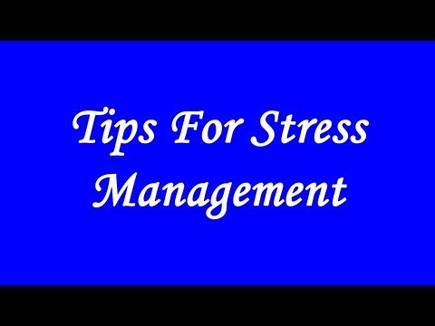 Tips For Stress Management PPT Presentation