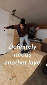 we finally built a mini ramp! #skateboarding #skateboardvibes #miniramp