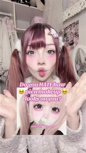 Most of the products I used for this Jirai kei makeup tutorial are from @Judydoll US ˚୨୧⋆｡˚ ⋆ you can order from their website judydoll.com ♡ please use my discount code for saving some moneys too :3 IIEE20 #jirai #pien #pienmakeup #tsurime #jiraikeimakeup