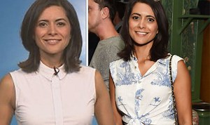 Lucy Verasamy stuns in white dress for ITV weather forecast