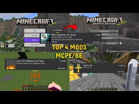 4 Amazing Mods For MCPE/MCBE 1.21+ 🔥🔥 | You Must Try !