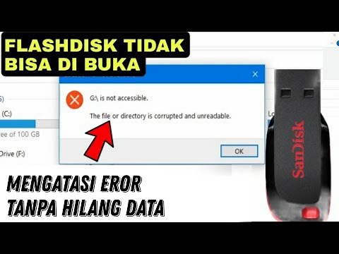 How to solve the problem of a flash disk that cannot be opened "The file or directory is corrupte...