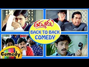 Back to Back Best Comedy Scenes | Thammudu Telugu Movie | Pawan Kalyan | Brahmanandam | Ali